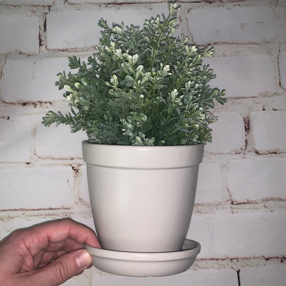 [home] flower pot with drainage dish